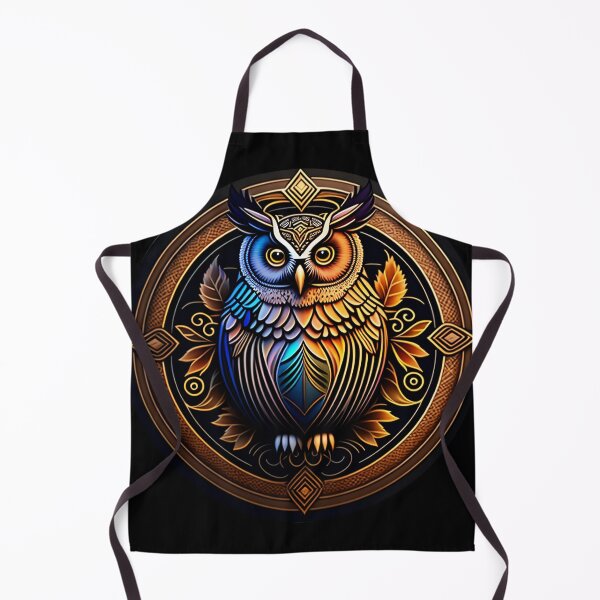 Item preview, Owl tribal mandala tattoo designed and sold by HappyTrippy.