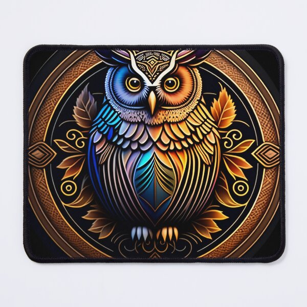 Item preview, Owl tribal mandala tattoo designed and sold by HappyTrippy.