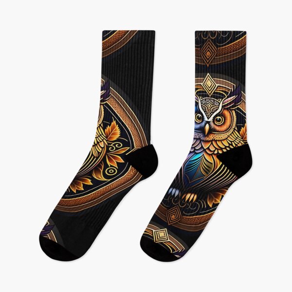 Item preview, Owl tribal mandala tattoo designed and sold by HappyTrippy.