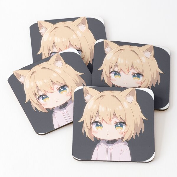 Item preview, A Beautiful Cute Chibi Dog Boy Sticker Very Kawaii designed and sold by HikariAtelier.