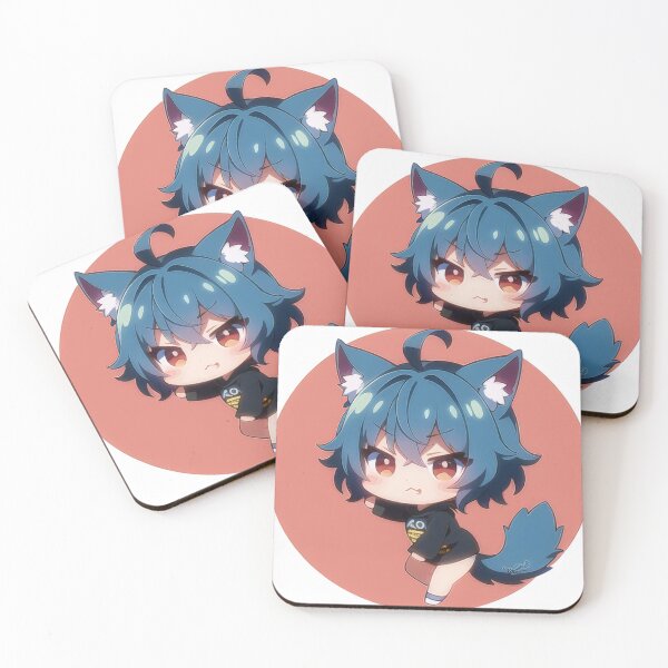Item preview, A Beautiful Cute Chibi Dog Boy Sticker Very Kawaii designed and sold by HikariAtelier.