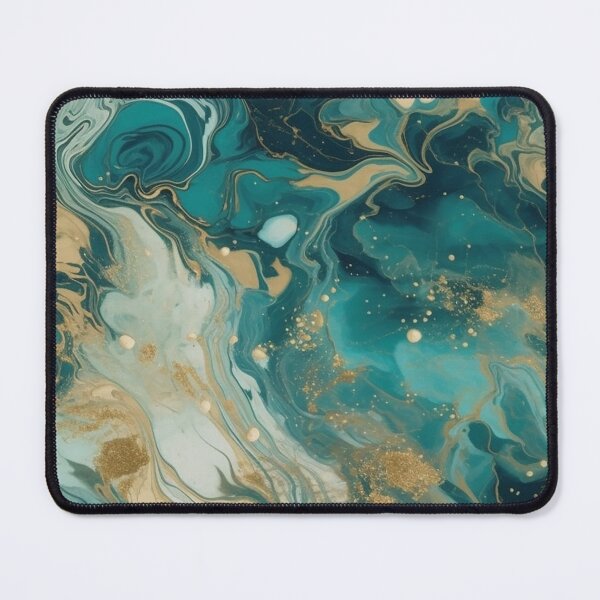 Item preview, Seamless Granite Inspired Pattern - Golden Peacock designed and sold by GenerationalArt.