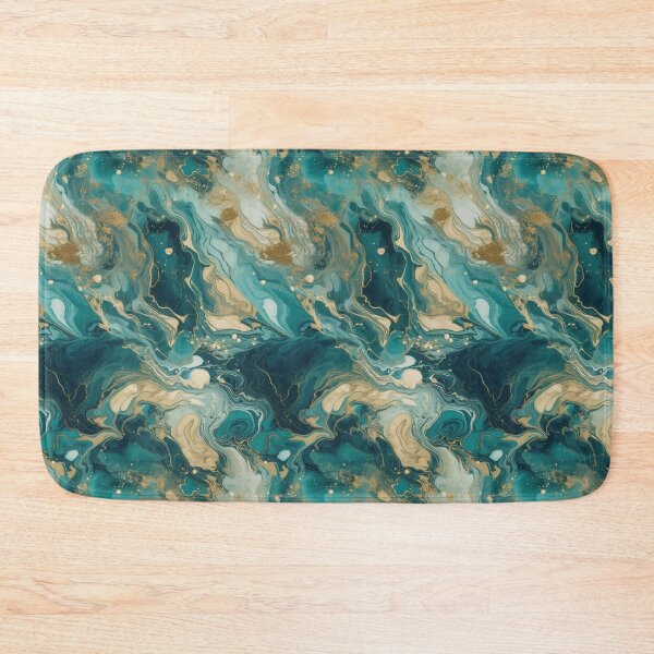 Item preview, Seamless Granite Inspired Pattern - Golden Peacock designed and sold by GenerationalArt.