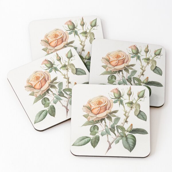 Artikelvorschau, Botanical sketch a rose - watercolor entworfen und verkauft von mliotard.