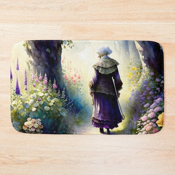 Item preview, Woman Walking In Her Garden Digital Art designed and sold by ArtsyWishesShop.