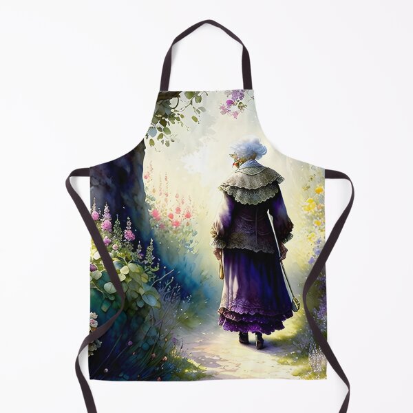 Item preview, Woman Walking In Her Garden Digital Art designed and sold by ArtsyWishesShop.