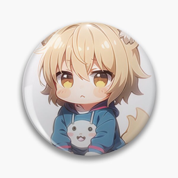 Item preview, A Beautiful Cute Chibi Dog Boy Sticker Very Kawaii designed and sold by HikariAtelier.