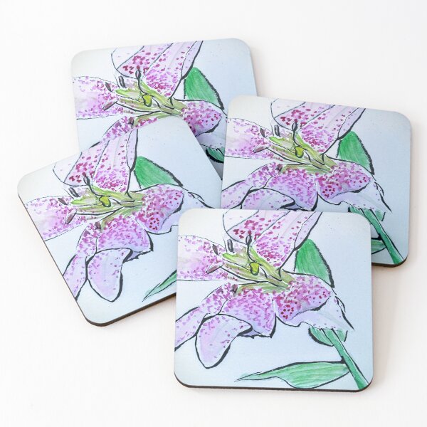 Item preview, Purple Asiatic Lily Flower  designed and sold by EtegamiJourney.