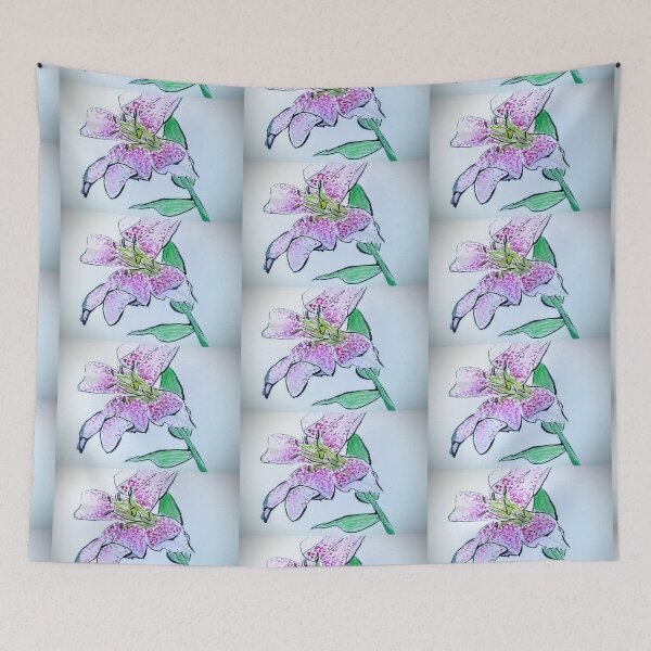 Item preview, Purple Asiatic Lily Flower  designed and sold by EtegamiJourney.