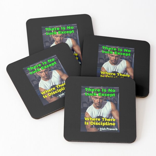 Item preview, Irish Proverb - There Is No Luck Except Where There Is Discipline designed and sold by IrishProverbs.