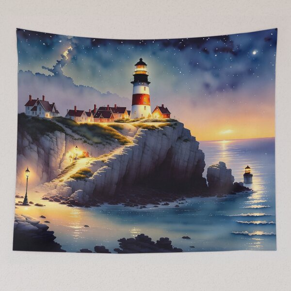 Item preview, Town On a Cliff Digital Art designed and sold by ArtsyWishesShop.