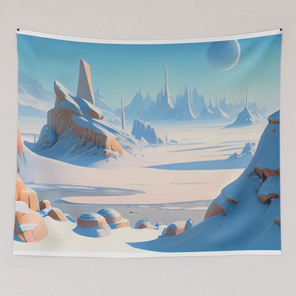 Item preview, Hoth - Icefall Plains designed and sold by HiddenRetro.
