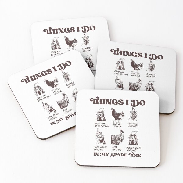 Item preview, Chicken Lover Gift Funny Chicken Mom Things I Do In My Spare Time designed and sold by BronikowskiART.