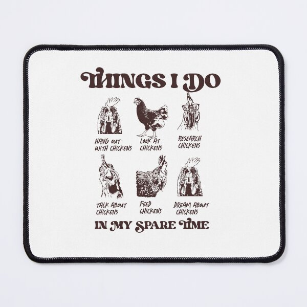 Item preview, Chicken Lover Gift Funny Chicken Mom Things I Do In My Spare Time designed and sold by BronikowskiART.