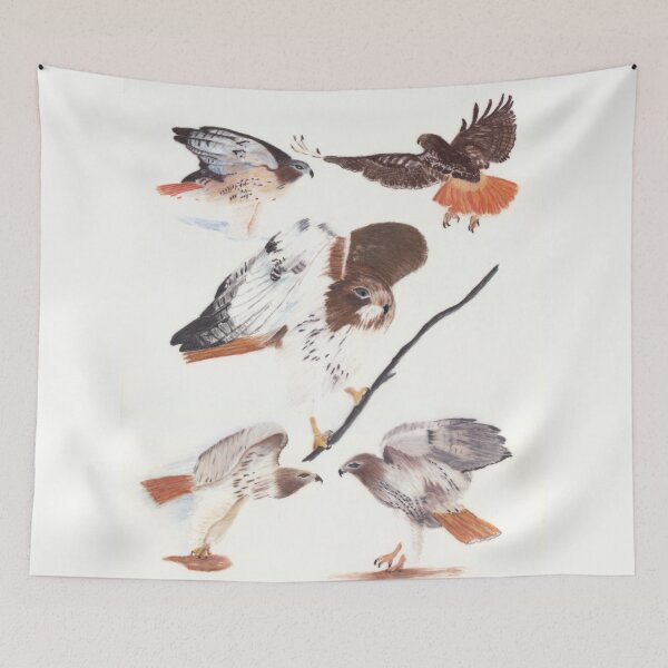Item preview, Redtailed Hawk Selfie designed and sold by The Elderberry Blossom.