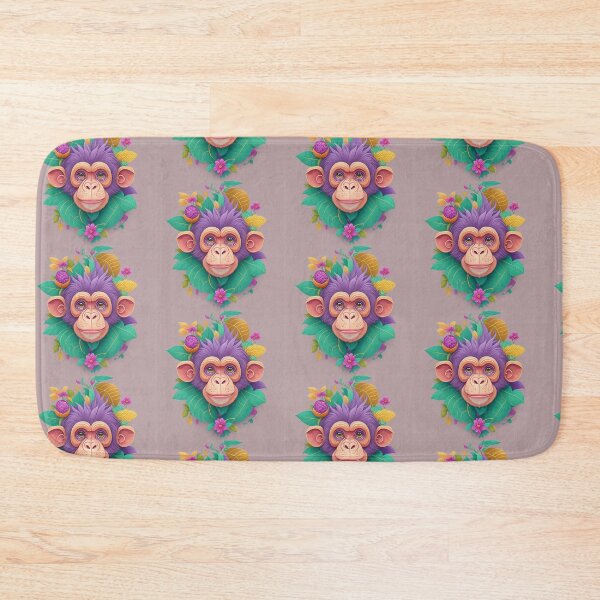 Item preview, Cute monkey print digital art designed and sold by pilb.