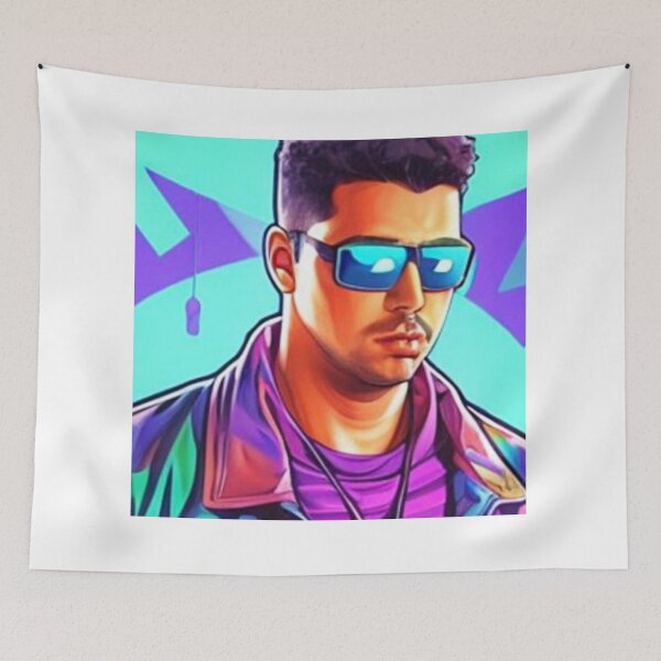 Item preview, Man with Sunglasses ( Rockris) designed and sold by Skull Rhiz.