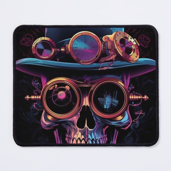 Item preview, Whimsical Psychedelic Skull Madhatter Skeleton Art Design V.83 designed and sold by Pexelpanoramas.