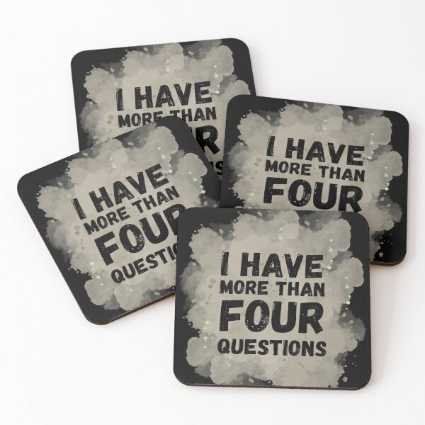 Item preview, I have more than four questions | funny passover seder  designed and sold by Erry-ewell.
