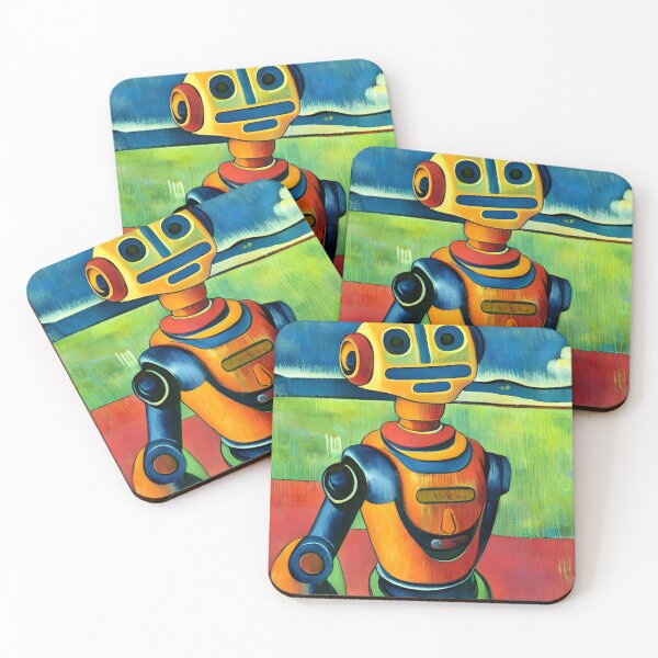 Aperçu de l'œuvre Des robots à la manière de Paul Gauguin créée et vendue par CRAFTER-MEDIA.