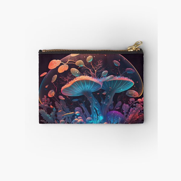 Item preview, A Fantasy World of Glowing Mushrooms with a Jellyfish Kind of Vibe designed and sold by mysticsubs.