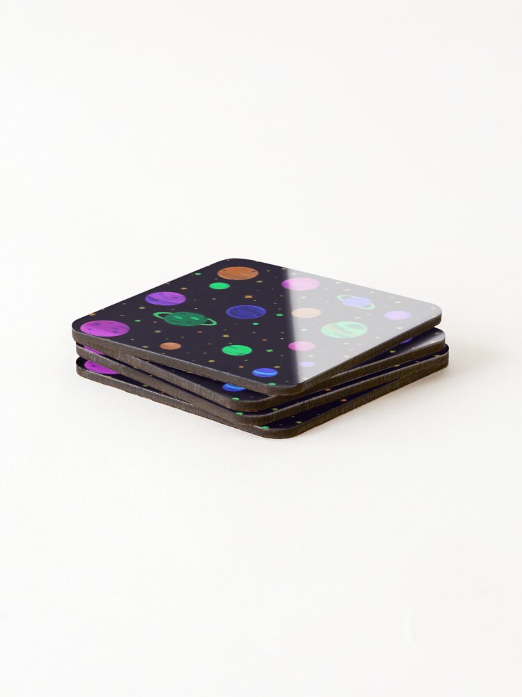 Thumbnail 4 of 5, Coasters (Set of 4), Interplanetary Exploration (pattern) designed and sold by RADRussell.