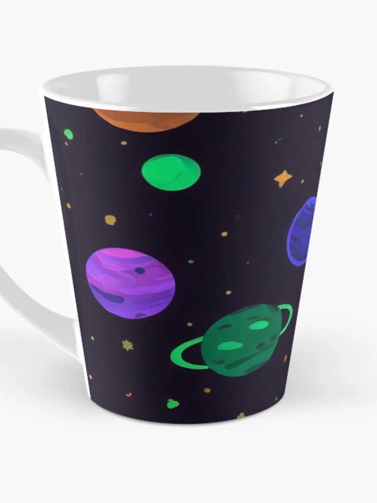 Thumbnail 3 of 4, Coffee Mug, Interplanetary Exploration (pattern) designed and sold by RADRussell.