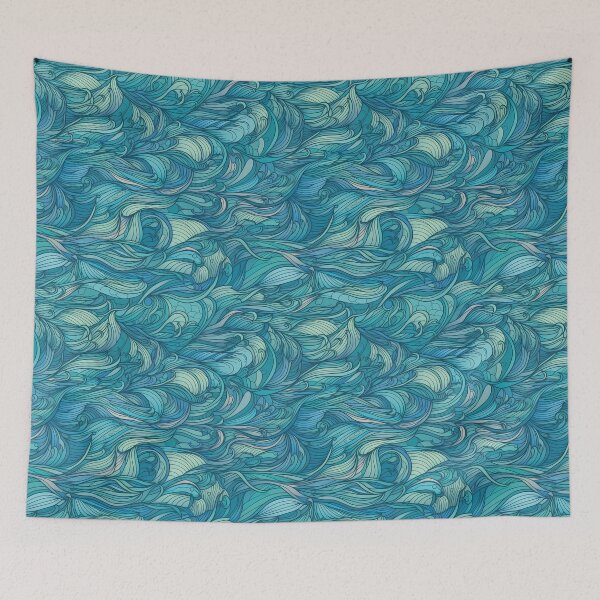 Item preview, Drawn Waves designed and sold by ArtByDominique.