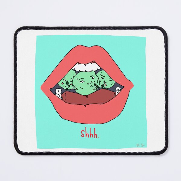 Item preview, "Shhh." designed and sold by BluSquishyArt.