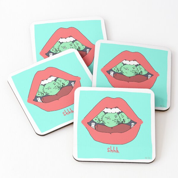 Item preview, "Shhh." designed and sold by BluSquishyArt.