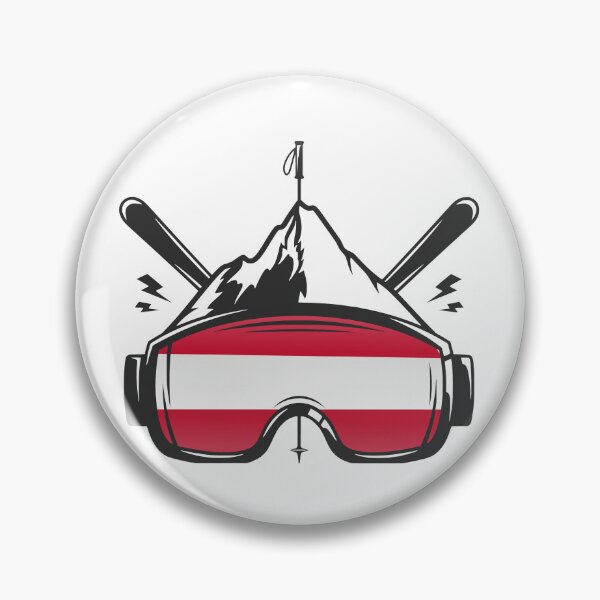 Item preview, Austria Flag Ski Goggles Skiing Souvenir designed and sold by JackCurtis1991.