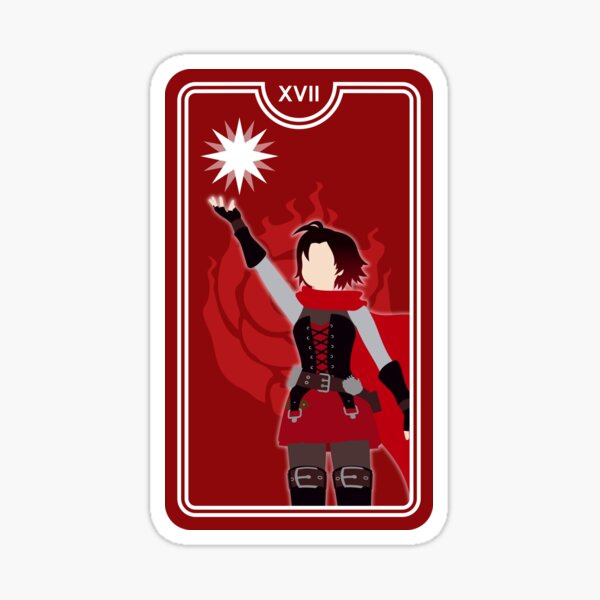 Item preview, Ruby Rose Star Tarot Card designed and sold by PsychMerchant.