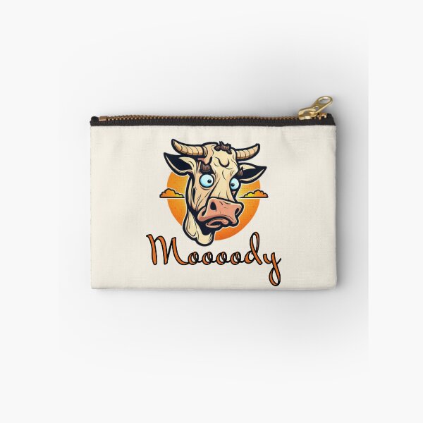 Item preview, just a little moody cow sticker, moody cow sticker, for cow lovers designed and sold by KesDesigns ⭐⭐⭐⭐⭐.