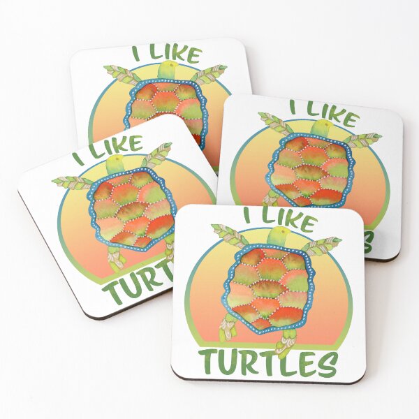 Item preview, I like turtles - tropical colors designed and sold by Andreea Dumez.