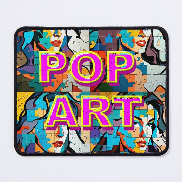 Item preview, Woman in Puzzle pop art style - vintage 90 retro designed and sold by jolashop.