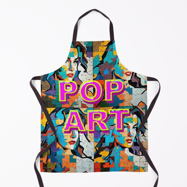 Item preview, Woman in Puzzle pop art style - vintage 90 retro designed and sold by jolashop.