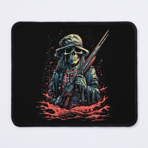 Item preview, Show Your Love for America with this Unique Skeleton Soldier Holding a Rifle Design designed and sold by Justin Haas.