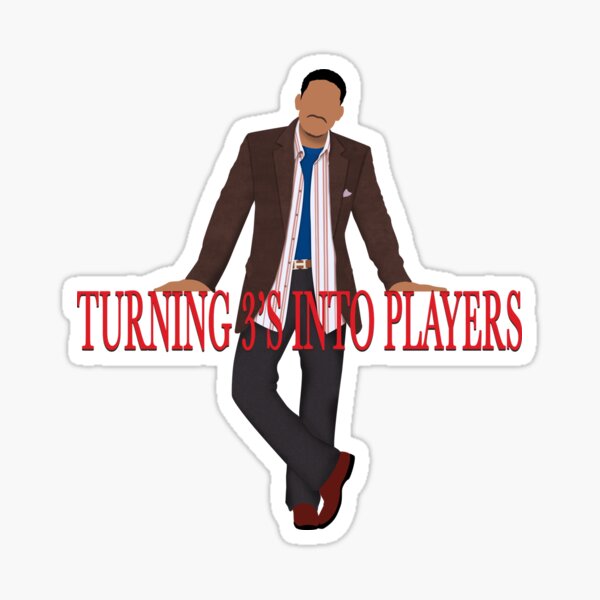 Hitch Turning 3s Into Players Sticker