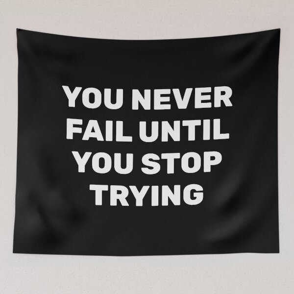 Item preview, You Never Fail Until You Stop Trying designed and sold by Inspirationmotivation.