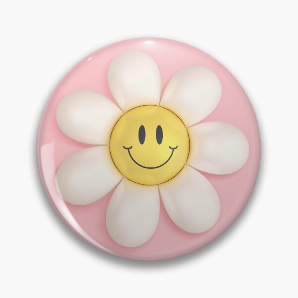 Item preview, Smiley Daisy - Pink designed and sold by Midnight Coffee.