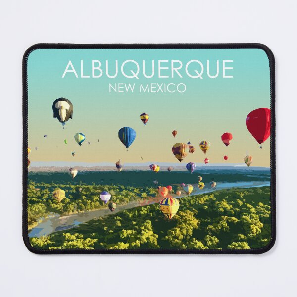 Item preview, Albuquerque, New Mexico, USA, Travel Print designed and sold by summattodraw.