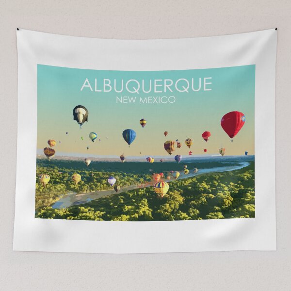 Item preview, Albuquerque, New Mexico, USA, Travel Print designed and sold by summattodraw.