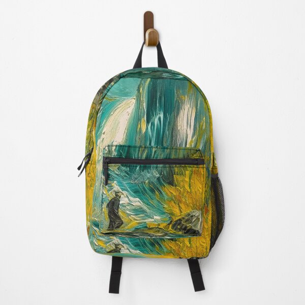 Item preview, Waterfall paintings in old oil paintings are a popular theme in art, capturing the power and beauty of nature.  designed and sold by Midnight Kadama Studio.