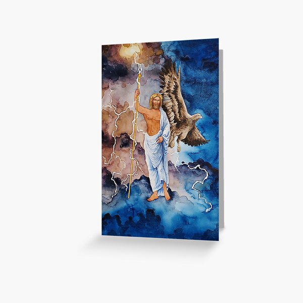 Zeus, Lord of the Sky Greeting Card