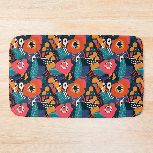 Item preview, Abstract Floral Colorful Playful Pattern designed and sold by spacefogdesign.