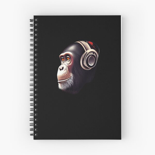 Item preview, Chimp Wearing Headphones designed and sold by PetSafari.