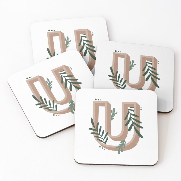 Item preview, Leafy Letter U designed and sold by samicreationss.