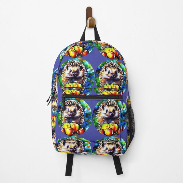Item preview, Hedgehog with apples and wildflowers. designed and sold by Natalia-Vlad.