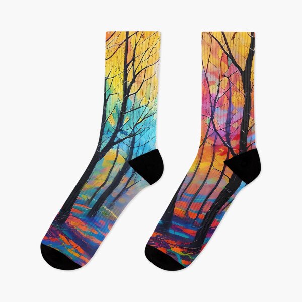 Item preview, Autumn Forest Synesthesia Experience - Vibrant Artistic Interpretation designed and sold by ElLocoMus.