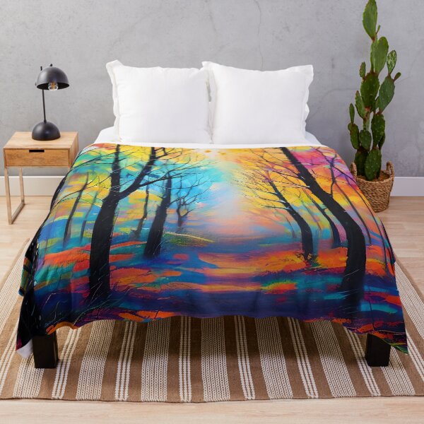 Item preview, Autumn Forest Synesthesia Experience - Vibrant Artistic Interpretation designed and sold by ElLocoMus.